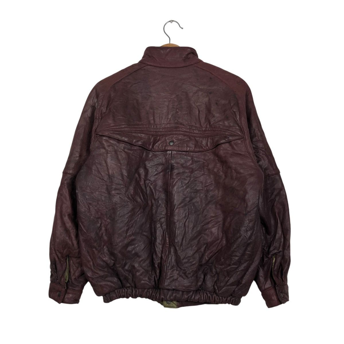 Japanese Brand 🔥VINTAGE BIKER LEATHER JACKET REVERSIBLE FOCARDI ITALY Size US M / EU 48-50 / 2 - 10 Thumbnail