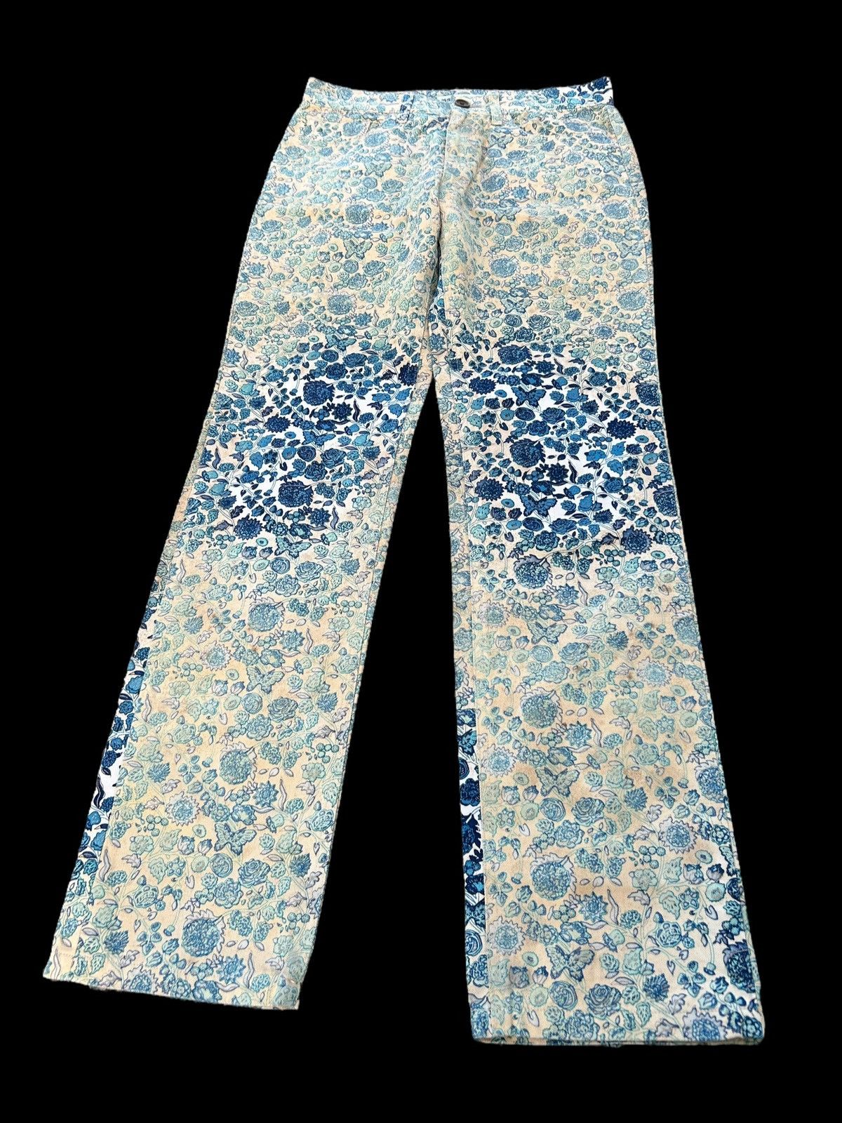 Issey Miyake × Japanese Brand × Kapital Issey Miyake Floral Tattoo Uneven dyed Pants ☠️🎌 Size US 28 / EU 44 - 5 Thumbnail