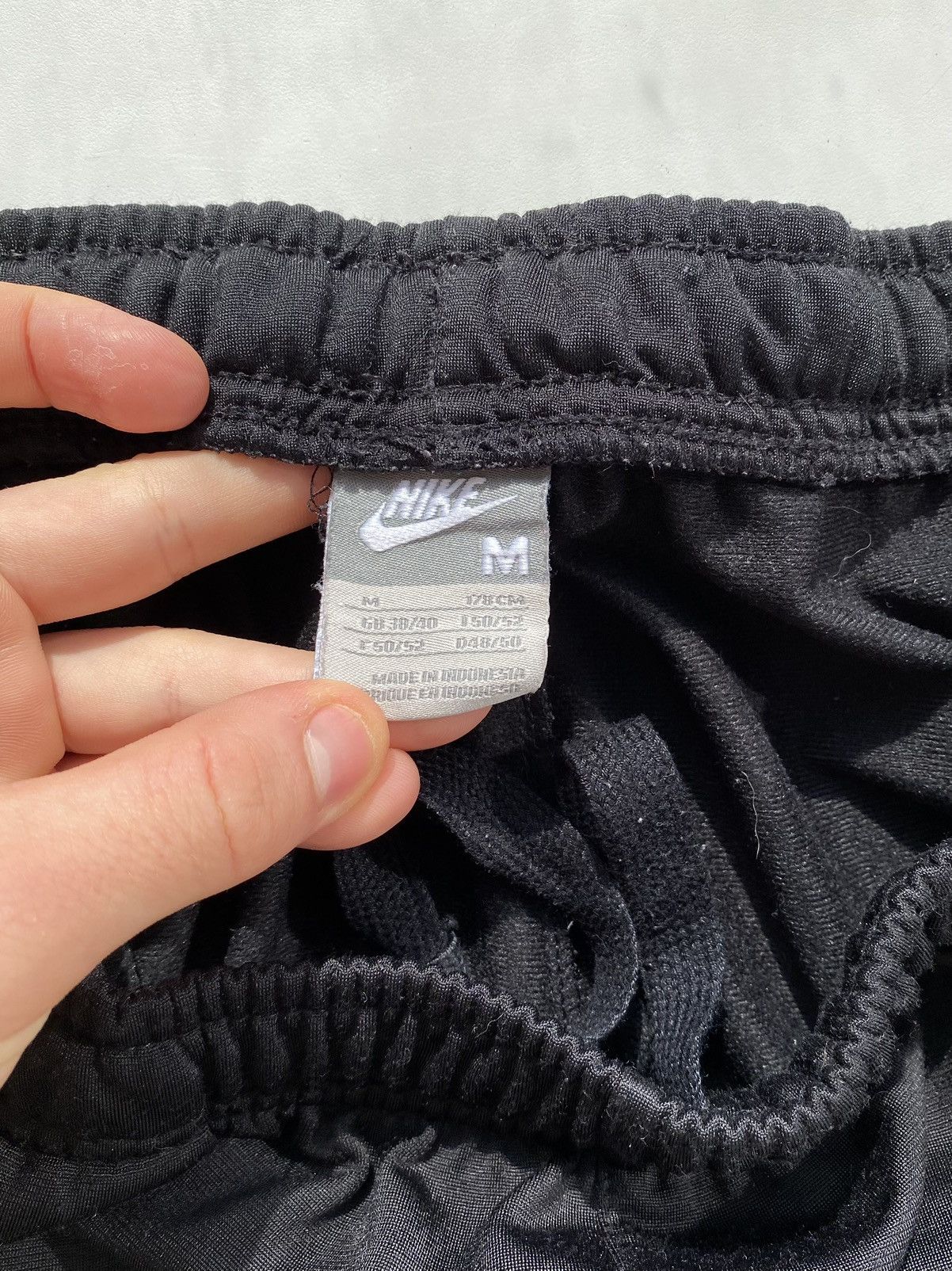 Nike × Vintage Vintage Men's Nike Baggy Pants with Lampasas Black Size M Size US 38 / EU 54 - 4 Thumbnail