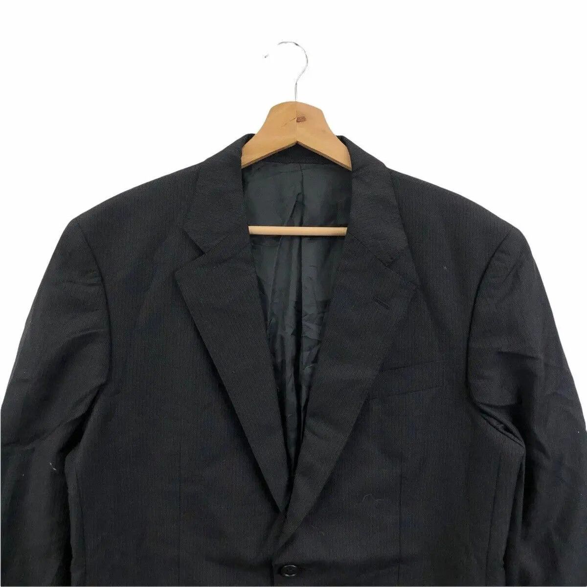 Japanese Brand Vtg YUKIKO HANAI HOMME x ANGELICO Tasmania Wool Blazer Coat Size 44R - 3 Thumbnail