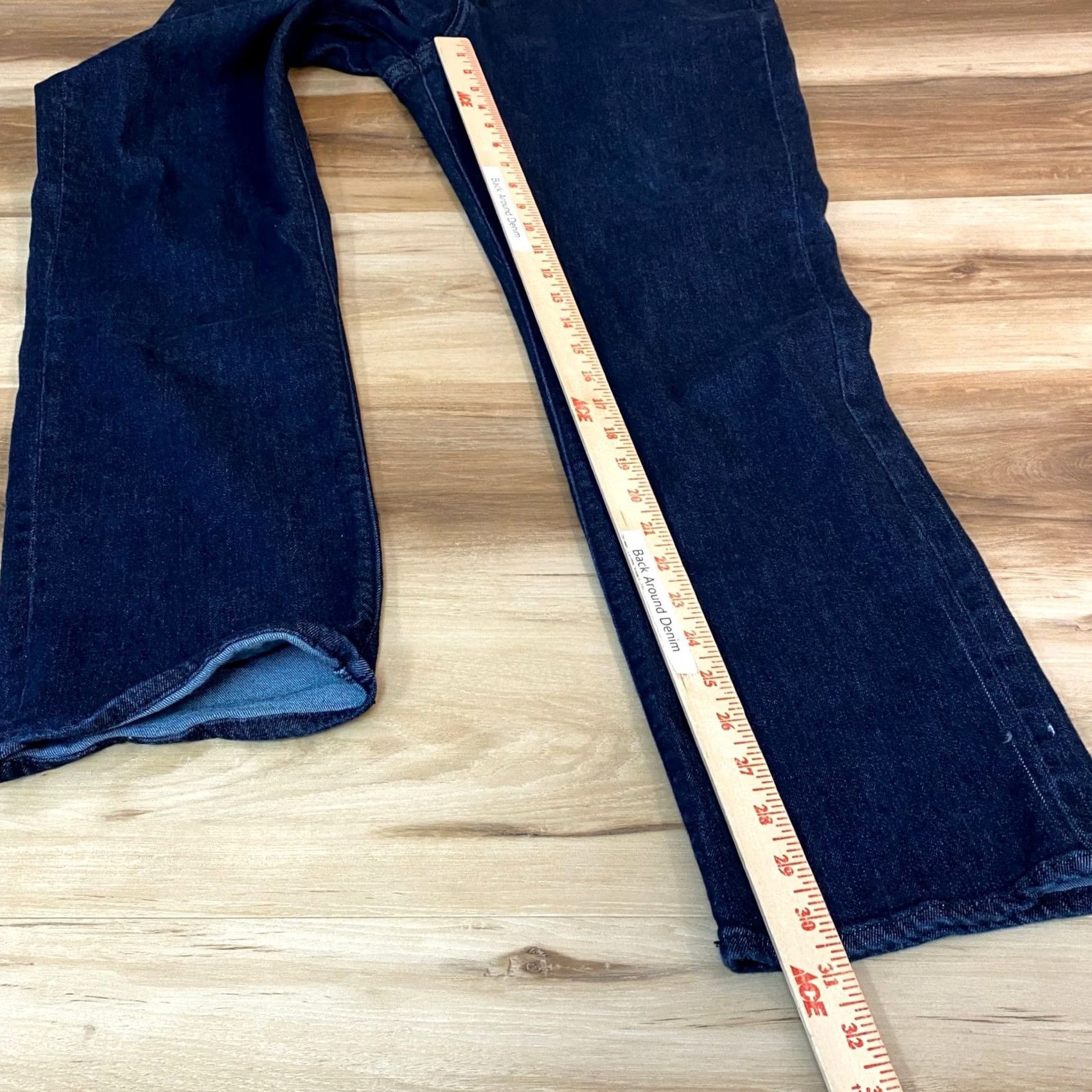 Banana Republic Banana Republic Travel Jean Mens 36x32 Slim Fit Denim Jeans Dark Indigo Wash 5-Pocket Stretch Modern Casual Size US 36 / EU 52 - 6 Thumbnail