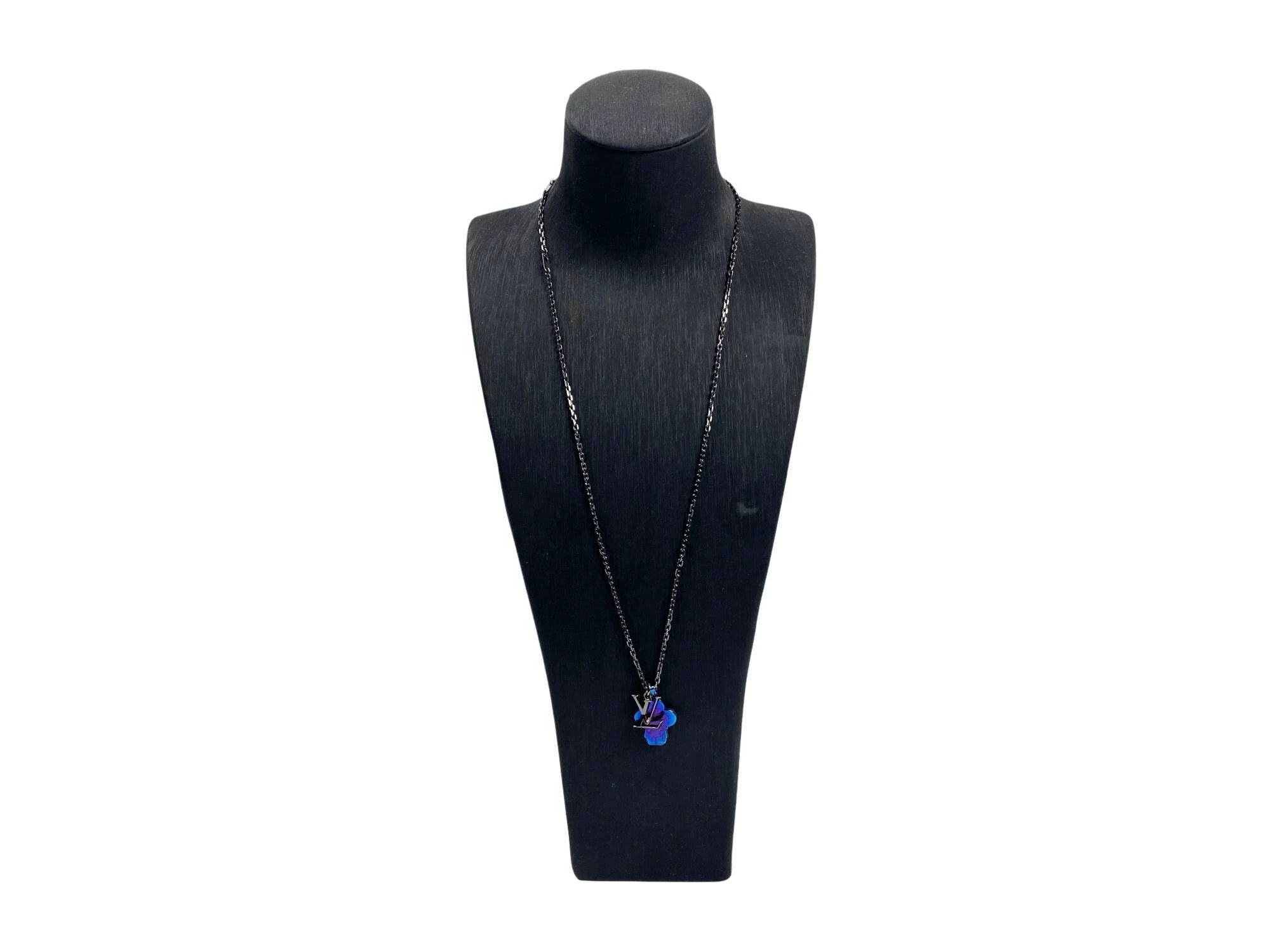 Louis Vuitton LV Sound Vivienne Sunflower Quenched Metal Necklace Size ONE SIZE - 1 Thumbnail