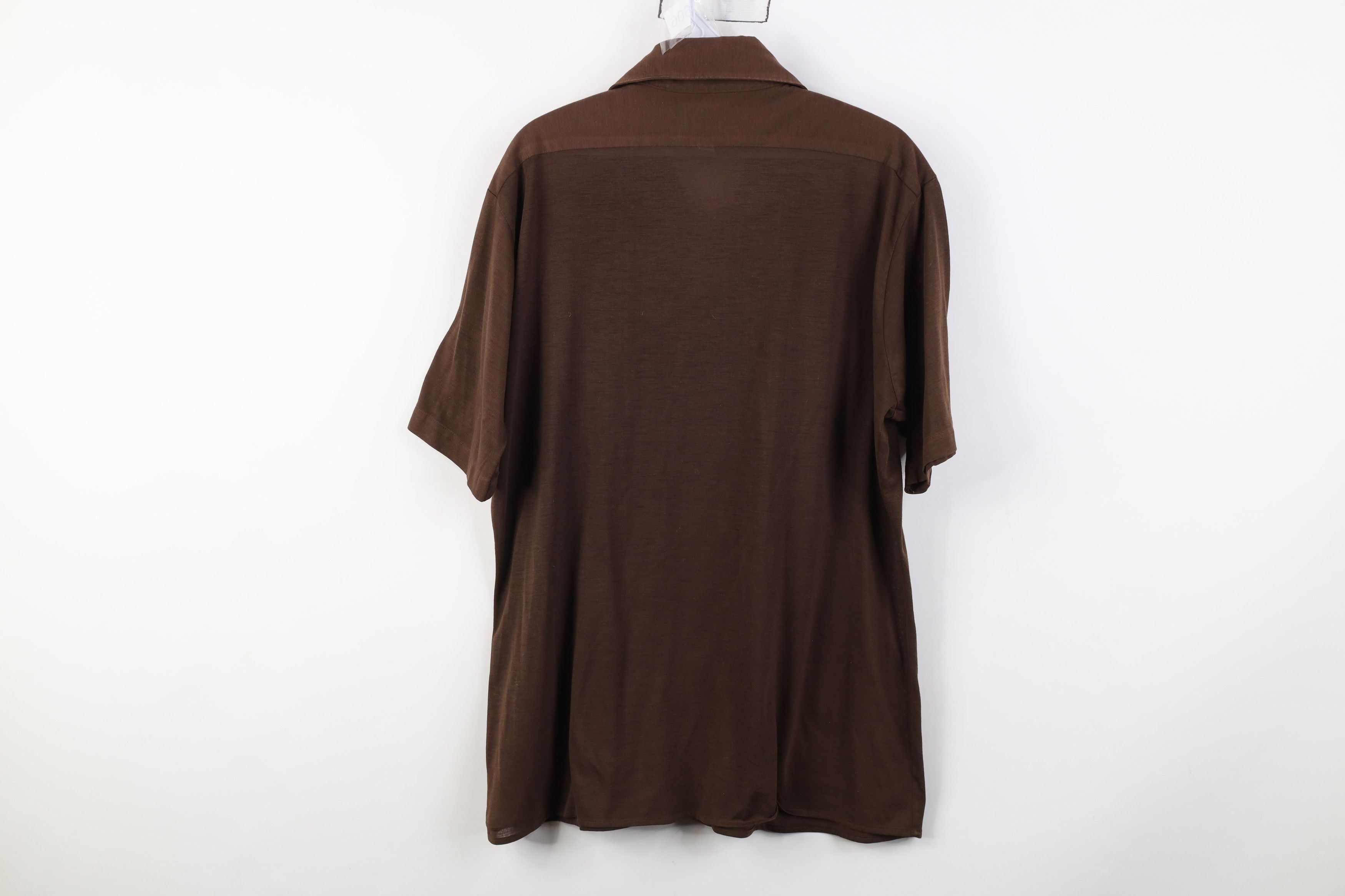 Vintage Vintage 70s Streetwear Short Sleeve Collared Button Shirt Size US L / EU 52-54 / 3 - 11 Thumbnail
