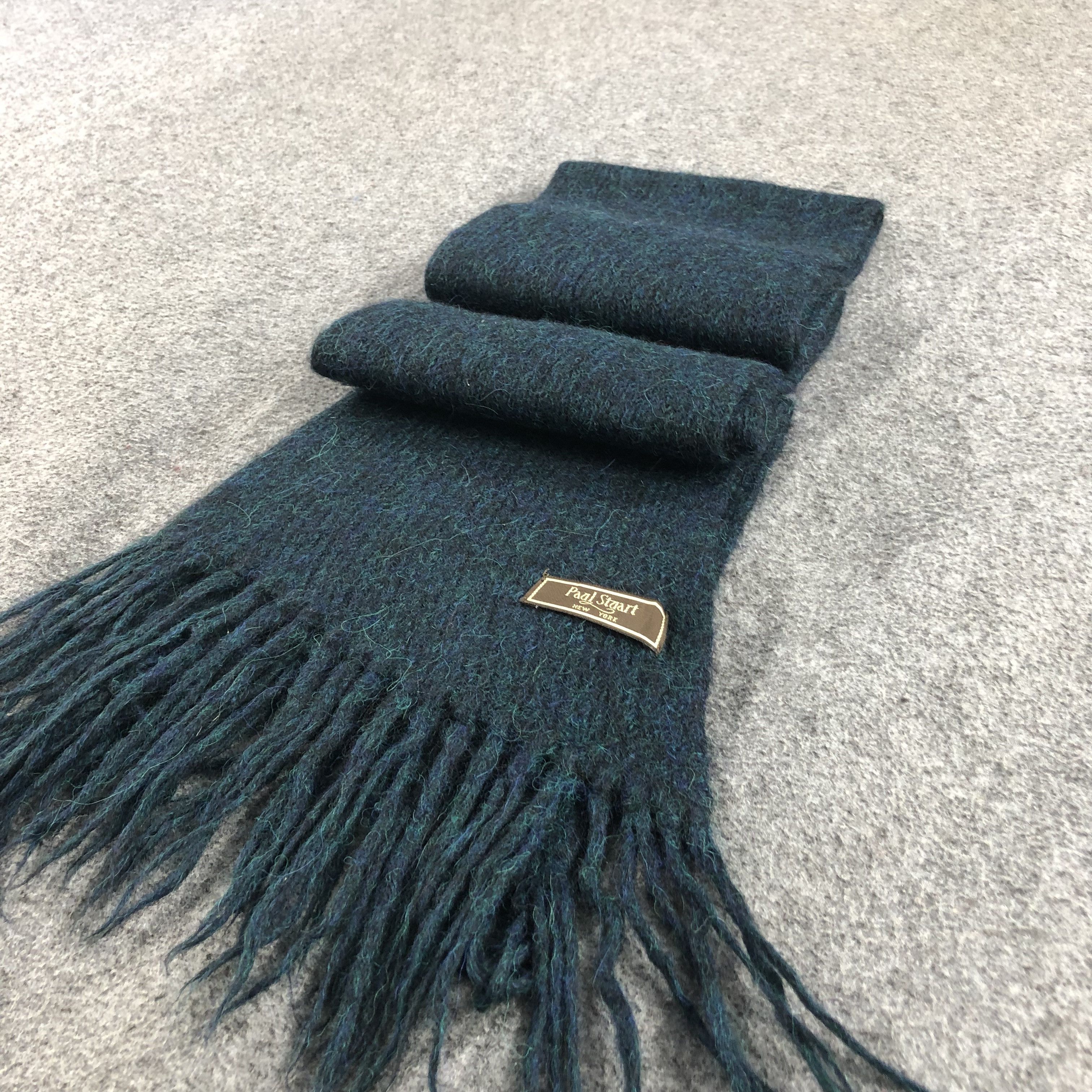 Paul Stuart Paul Stuart Thick Knit Wool Scarf Muffler V893 Size ONE SIZE - 3 Thumbnail