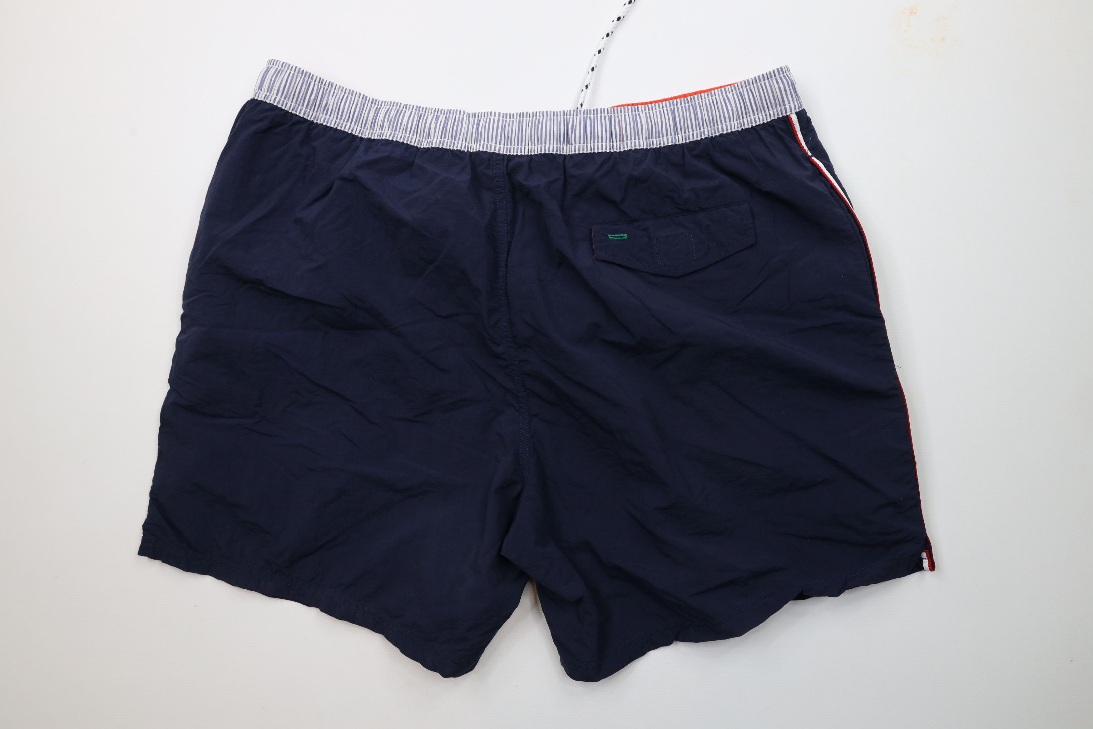 Tommy Hilfiger × Vintage Vintage 90s Tommy Hilfiger Lined Shorts Swim Trunks Blue Size US 36 / EU 52 - 9 Thumbnail