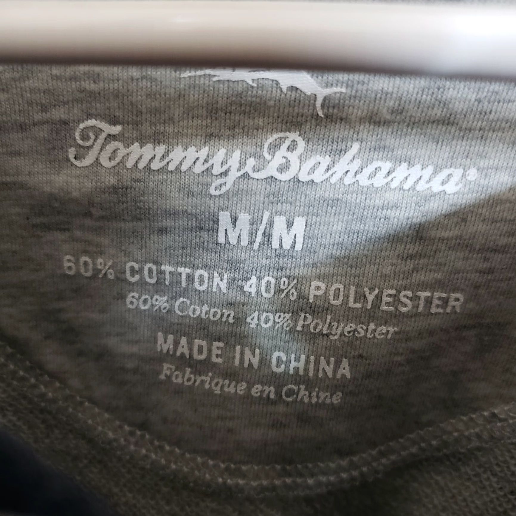 Tommy Bahama VINTAGE Tommy Bahama Womens Hoodie Striped Cotton Blend Blue Gray Size M Pullover Hoodie Womens 90s Size M / US 6-8 / IT 42-44 - 5 Thumbnail