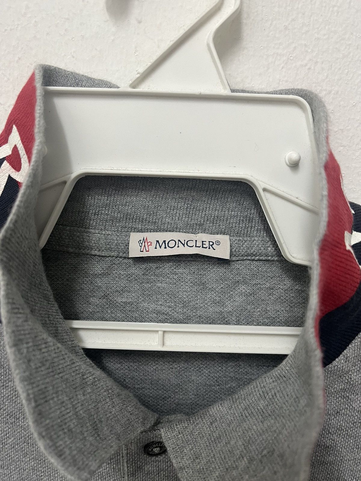 Moncler Moncler Maglia Polo manica corta Grey polo shirt (A) Size US L / EU 52-54 / 3 - 3 Thumbnail