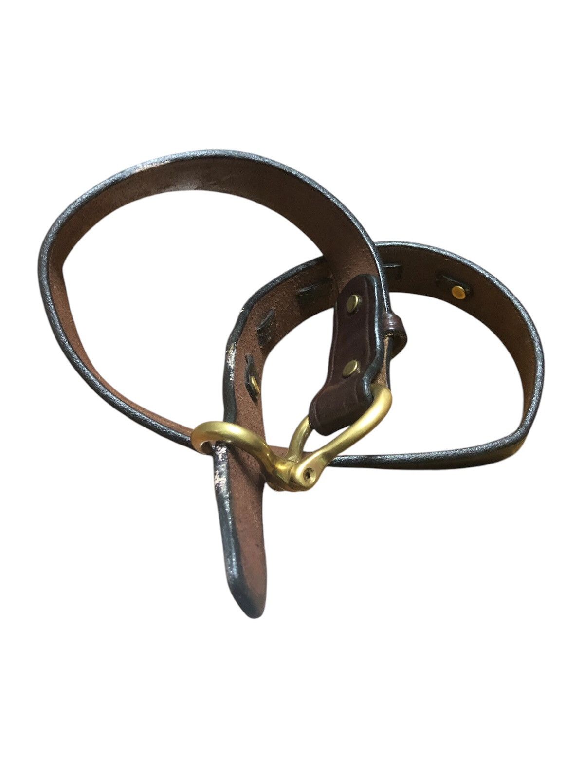 Designer × Leather × Vintage VINTAGE TORY ENGLISH BRIDLE LEATHER BELT Size 30 - 11 Thumbnail
