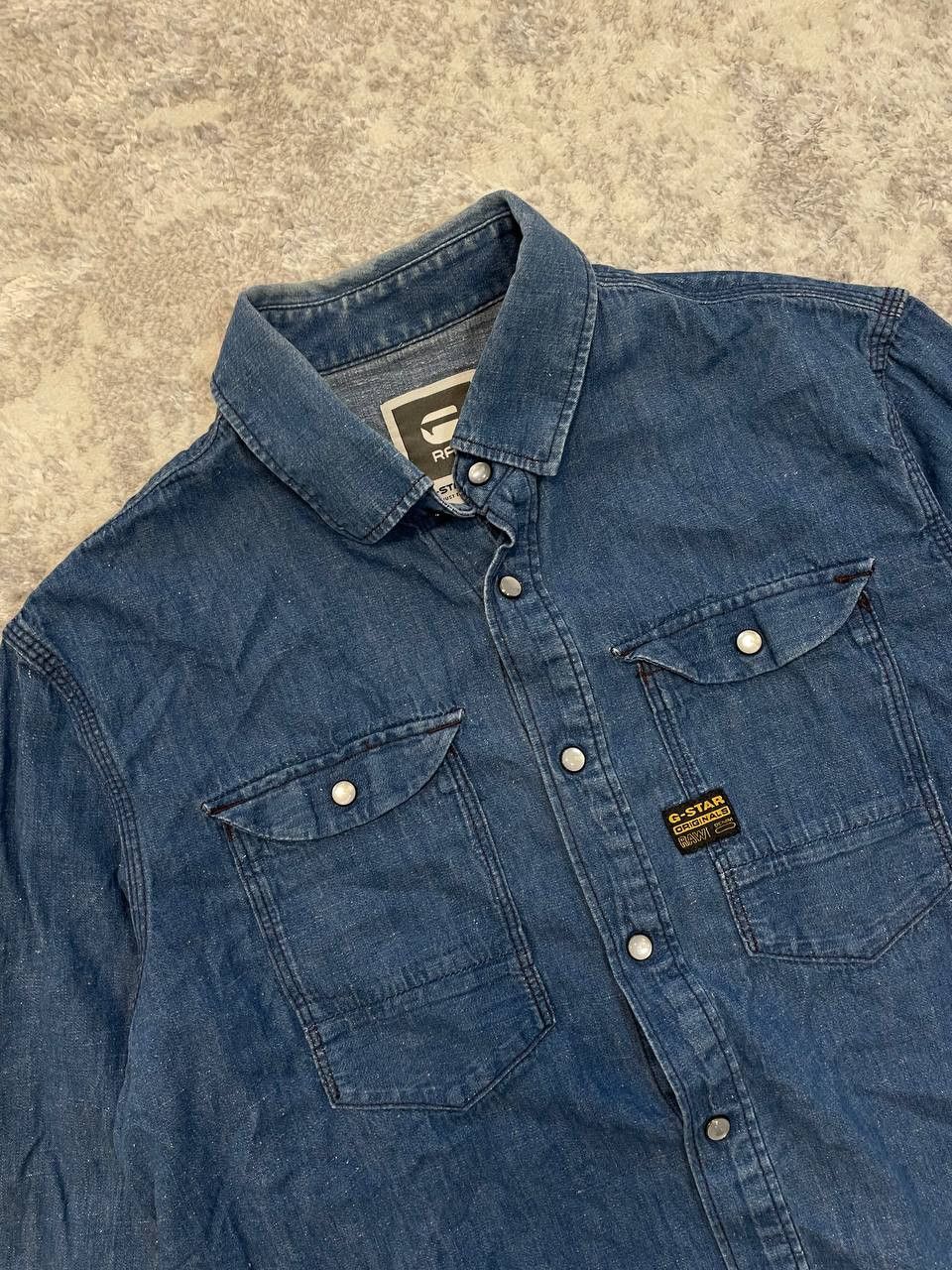 G-Star Vintage G-Star RAW Regular Casual Long Sleeve Denim Shirt Size US L / EU 52-54 / 3 - 4 Thumbnail