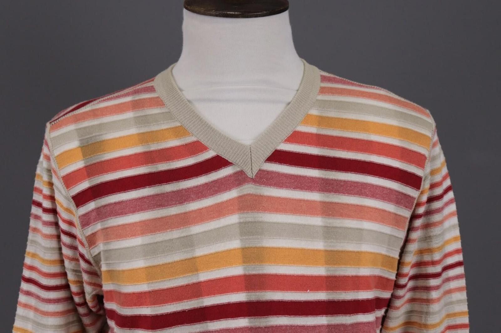Carlo Colucci Carlo ColucciModern Cut Multicolor Knit Sweater Size 50 Size US M / EU 48-50 / 2 - 2 Thumbnail
