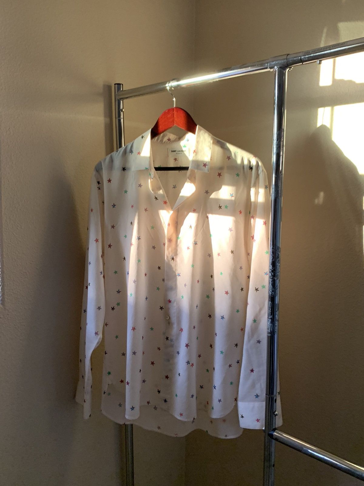 Saint Laurent Paris Saint Laurent star print shirt Size US L / EU 52-54 / 3 - 1 Thumbnail