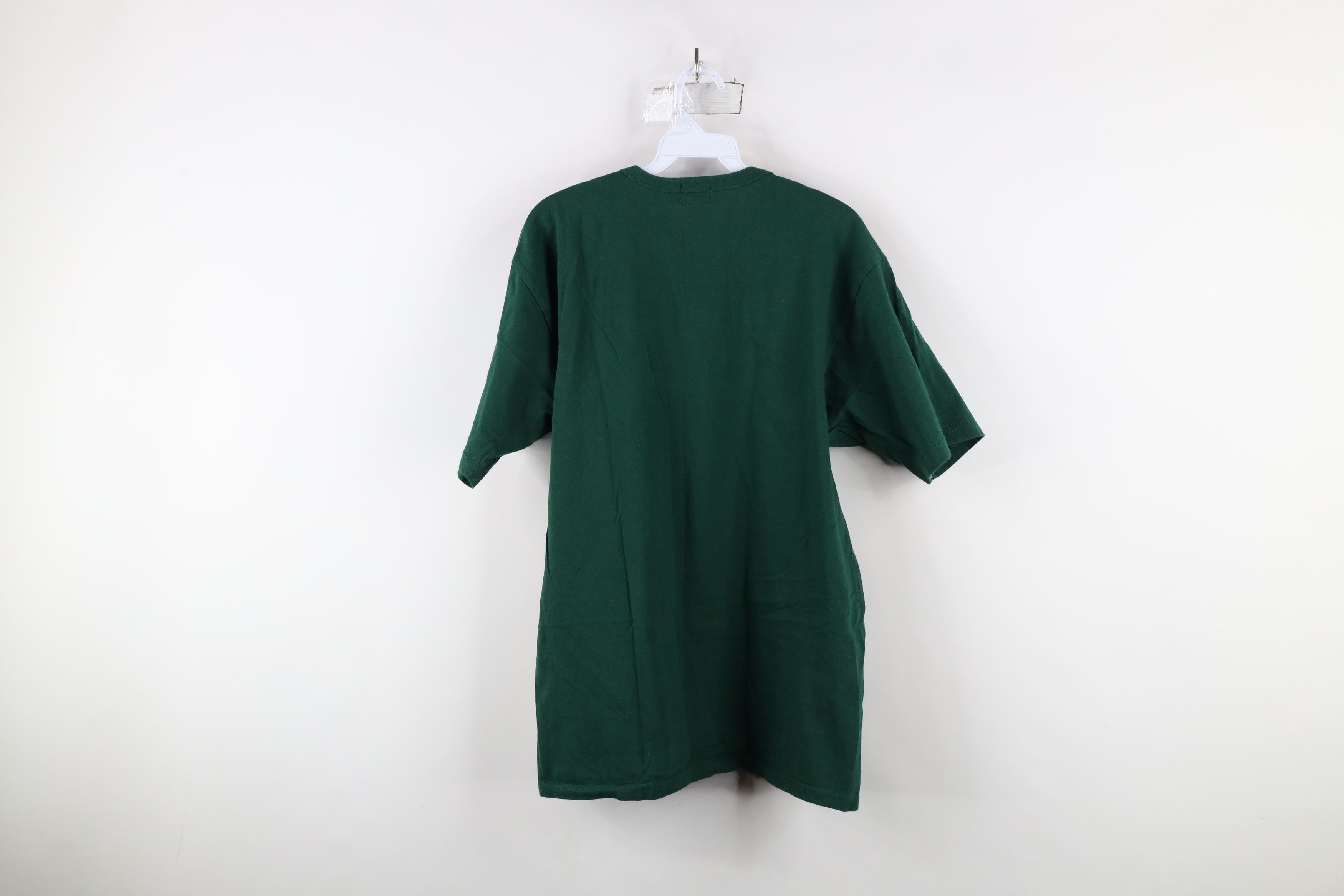 Vintage Vintage 90s Streetwear Short Sleeve T-Shirt Green Cotton Size US XXL / EU 58 / 5 - 6 Thumbnail