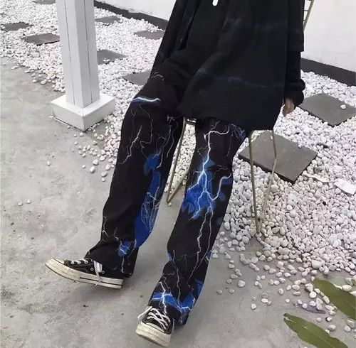 Jean Storm print pants Size US 32 / EU 48 - 2 Thumbnail