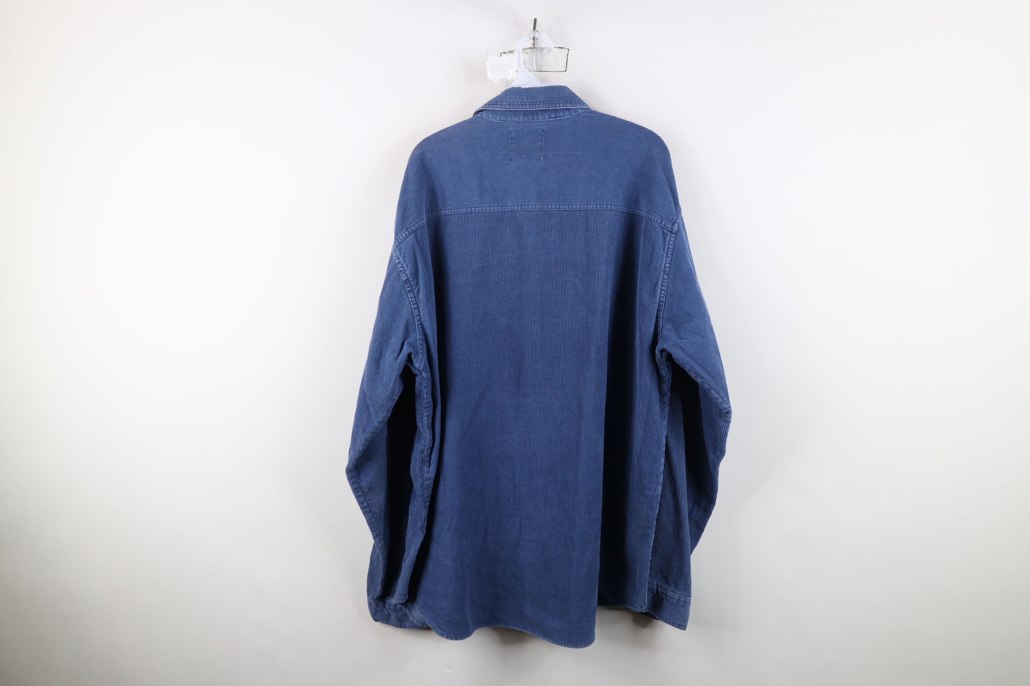 Harley Davidson Vintage 90s Harley Davidson Baggy Corduroy Button Shirt Size US XXL / EU 58 / 5 - 12 Thumbnail