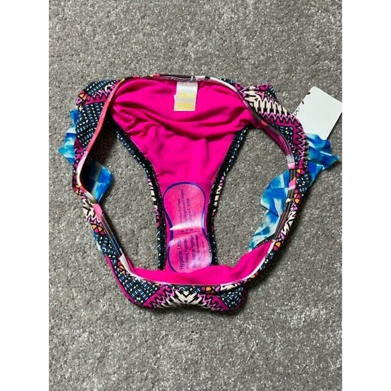 Other Swim Systems Bikini Swim Bottom Womens XL Ruffles Chevron Size XL / US 12-14 / IT 48-50 - 3 Thumbnail