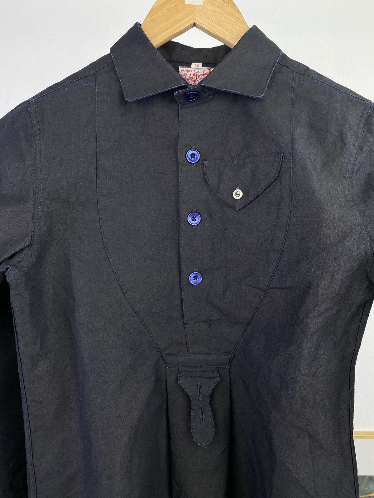 Mister Freedom × Sugar Cane Mister Freedom Chemise Bleu Villate Pullover Button up Shirt Size US XS / EU 42 / 0 - 2 Thumbnail