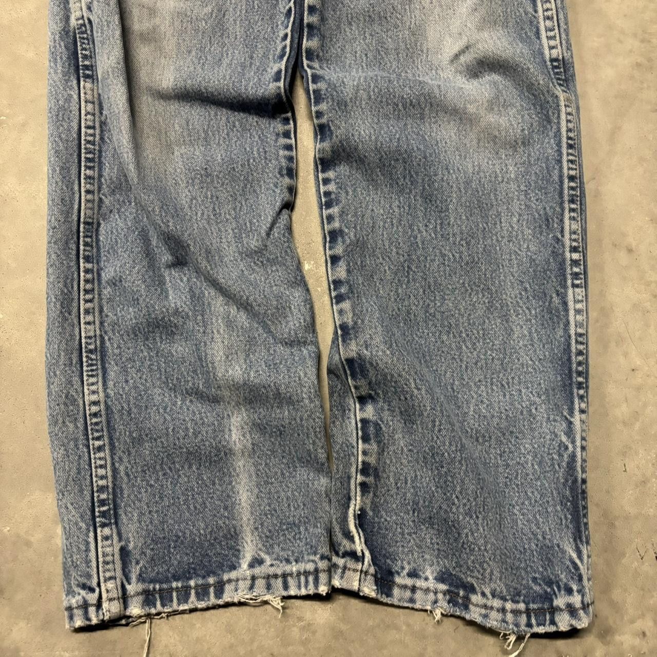 Japanese Brand × Vintage Crazy Vintage Y2K/2000s Grunge Faded Light Wash Denim Jeans! Size US 35 - 6 Thumbnail