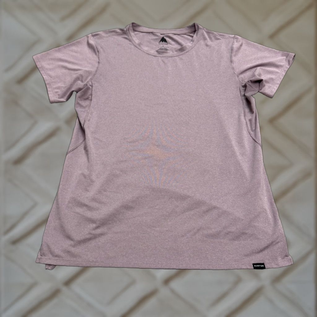 Burton Burton T-Shirt Womens Large Lavender Crew Neck Short Sleeve Athletic Tee - Purple Activewear, CrossFit, Gym & Training, Athleisure, 90s Inspired? Size L / US 10 / IT 46 - 1 Thumbnail