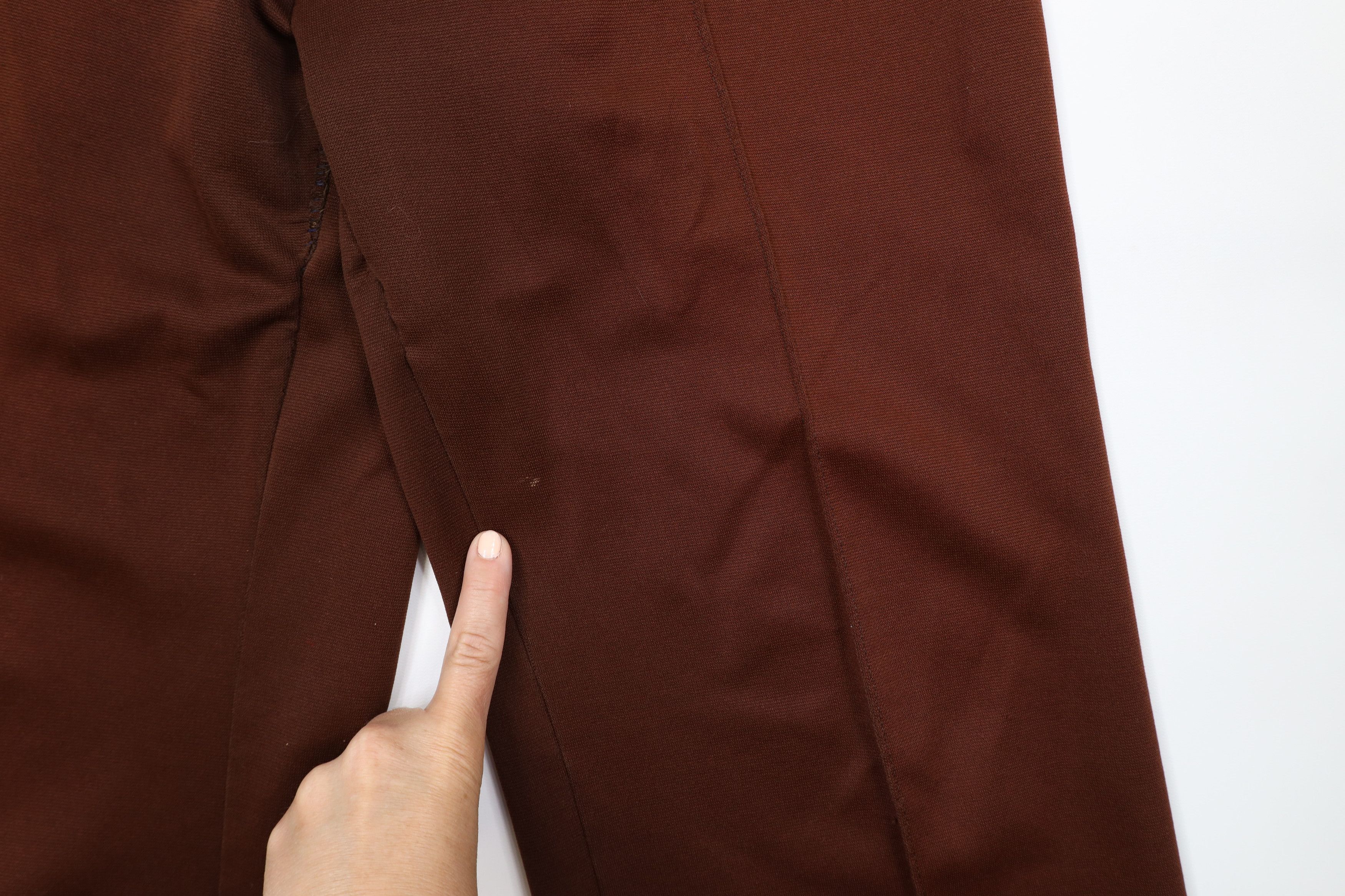 Vintage Vintage 70s Streetwear Knit Bell Bottoms Pants Brown USA Size 38" / US 16 / IT 52 - 5 Thumbnail