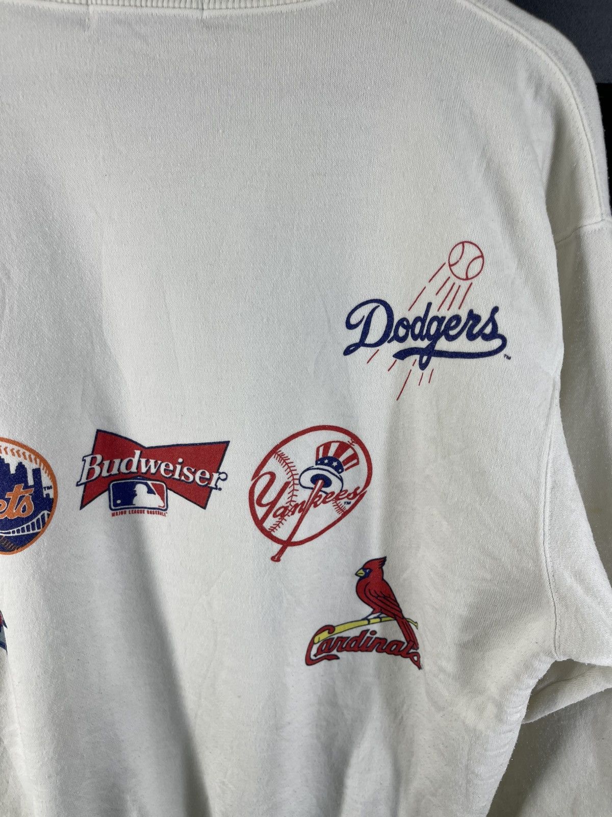 Budweiser Vintage 90's Budweiser Baseball Team MLB Sponsor Sweatshirt Size US L / EU 52-54 / 3 - 7 Thumbnail