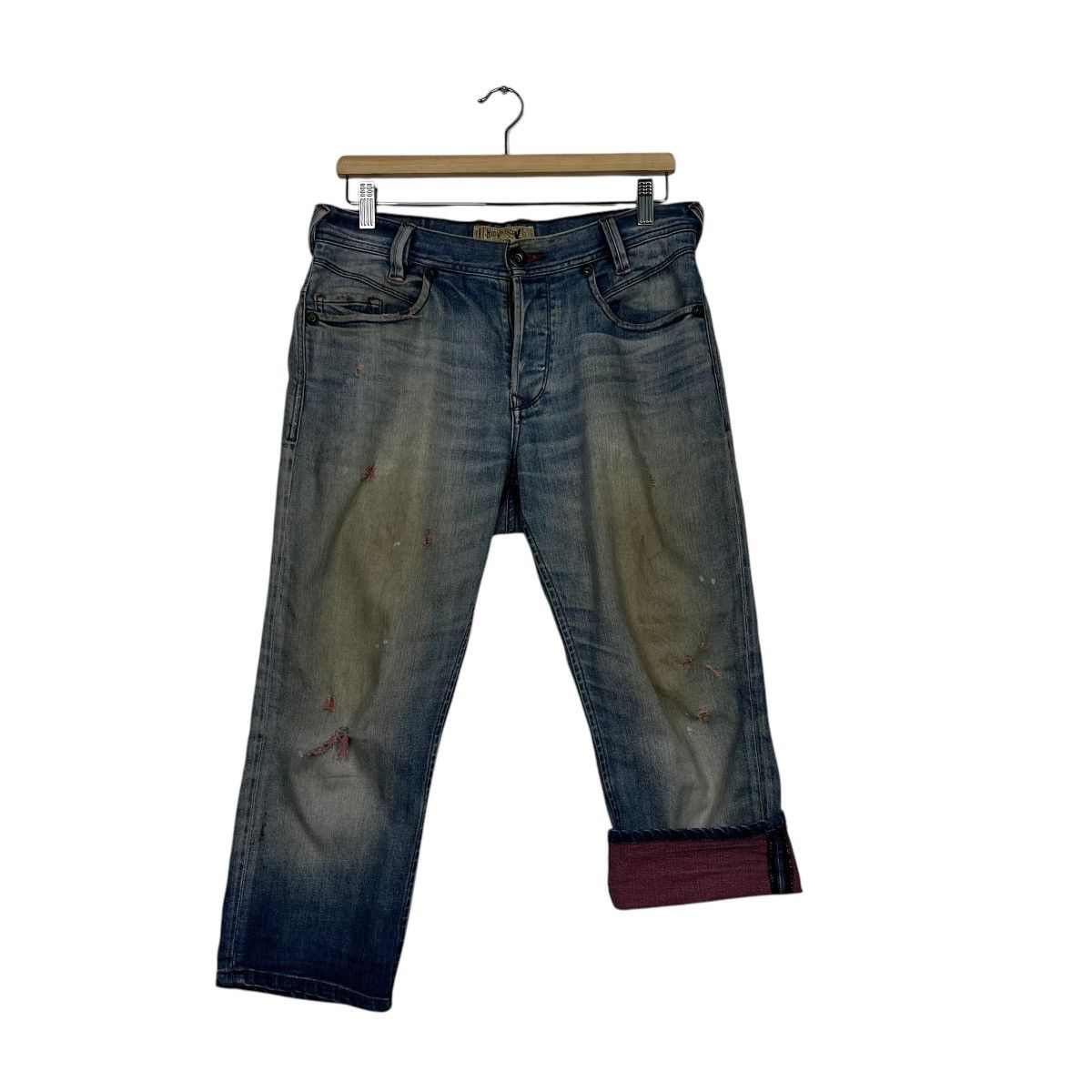 Japanese Brand × Vintage Vintage Back Number Distressed Denim Size 32" / US 10 / IT 46 - 11 Thumbnail
