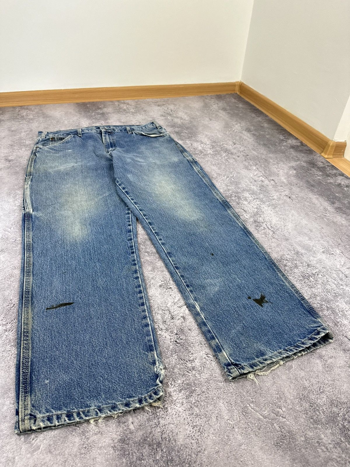 Dickies Vintage Dickies Stone Washed Carpenter USA Baggy Work Pants Size US 36 / EU 52 - 9 Thumbnail