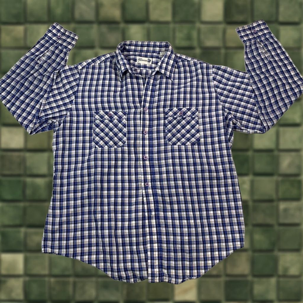 Sears VINTAGE Roebucks Sears Plaid Rockabilly Western Mens XL Button-Up Shirt Cardigan? Size US XL / EU 56 / 4 - 1 Thumbnail