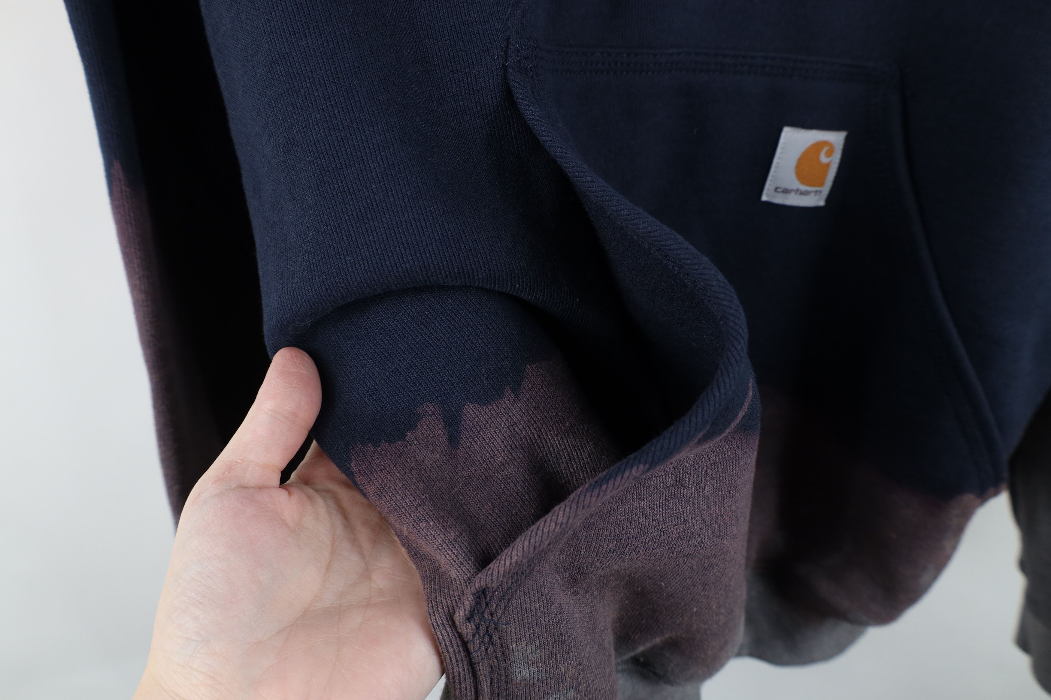 Carhartt Carhartt Custom Fire Flames Acid Wash Hoodie Sweatshirt Size US S / EU 44-46 / 1 - 6 Thumbnail