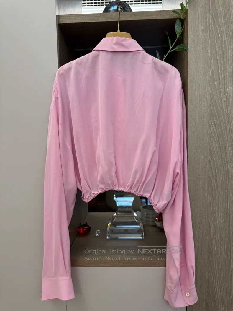 Miu Miu Miu Miu 40 Pink silk shirt Size M / US 6-8 / IT 42-44 - 2 Thumbnail