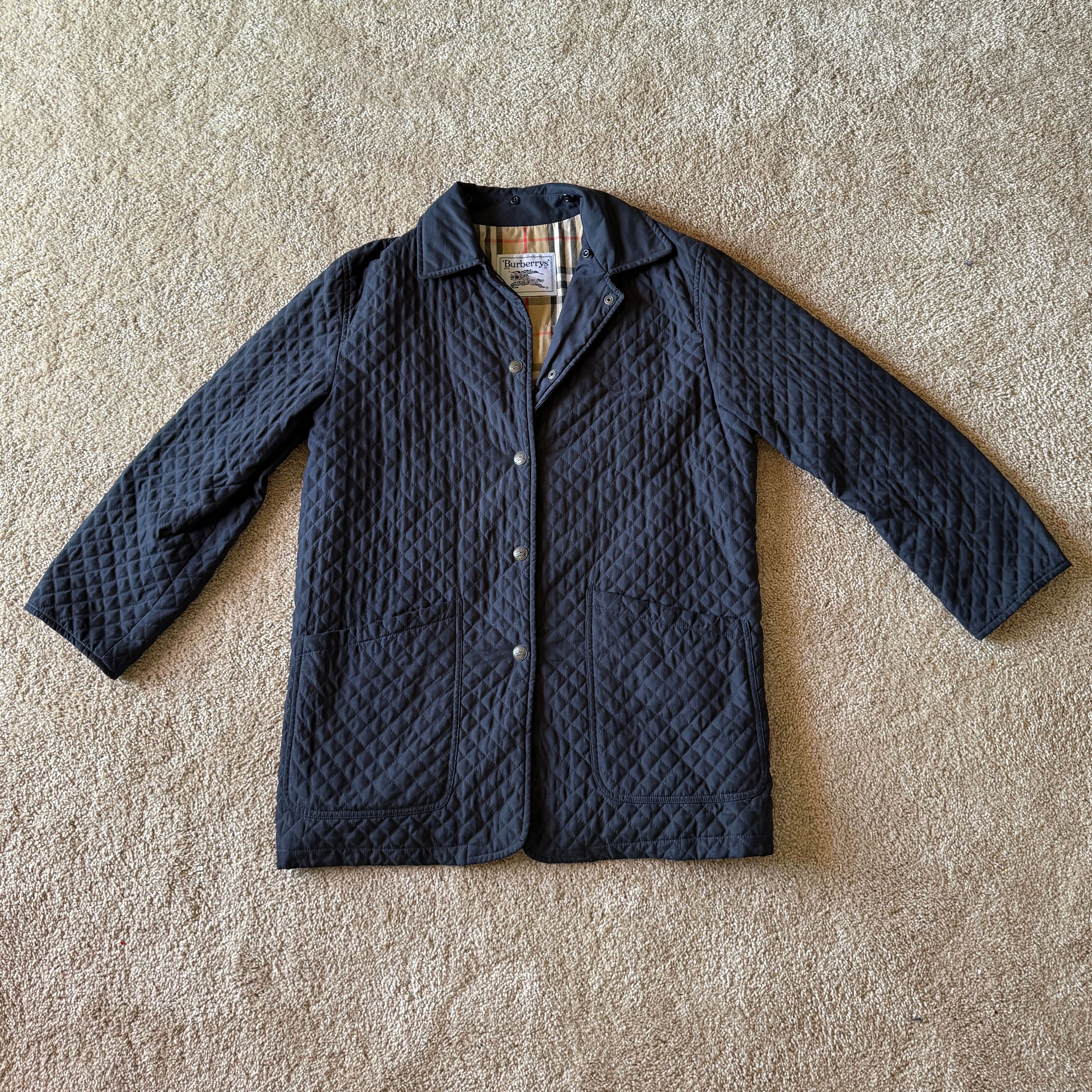 Burberry Burberry Dark Green Quilted Country Jacket | Grailed