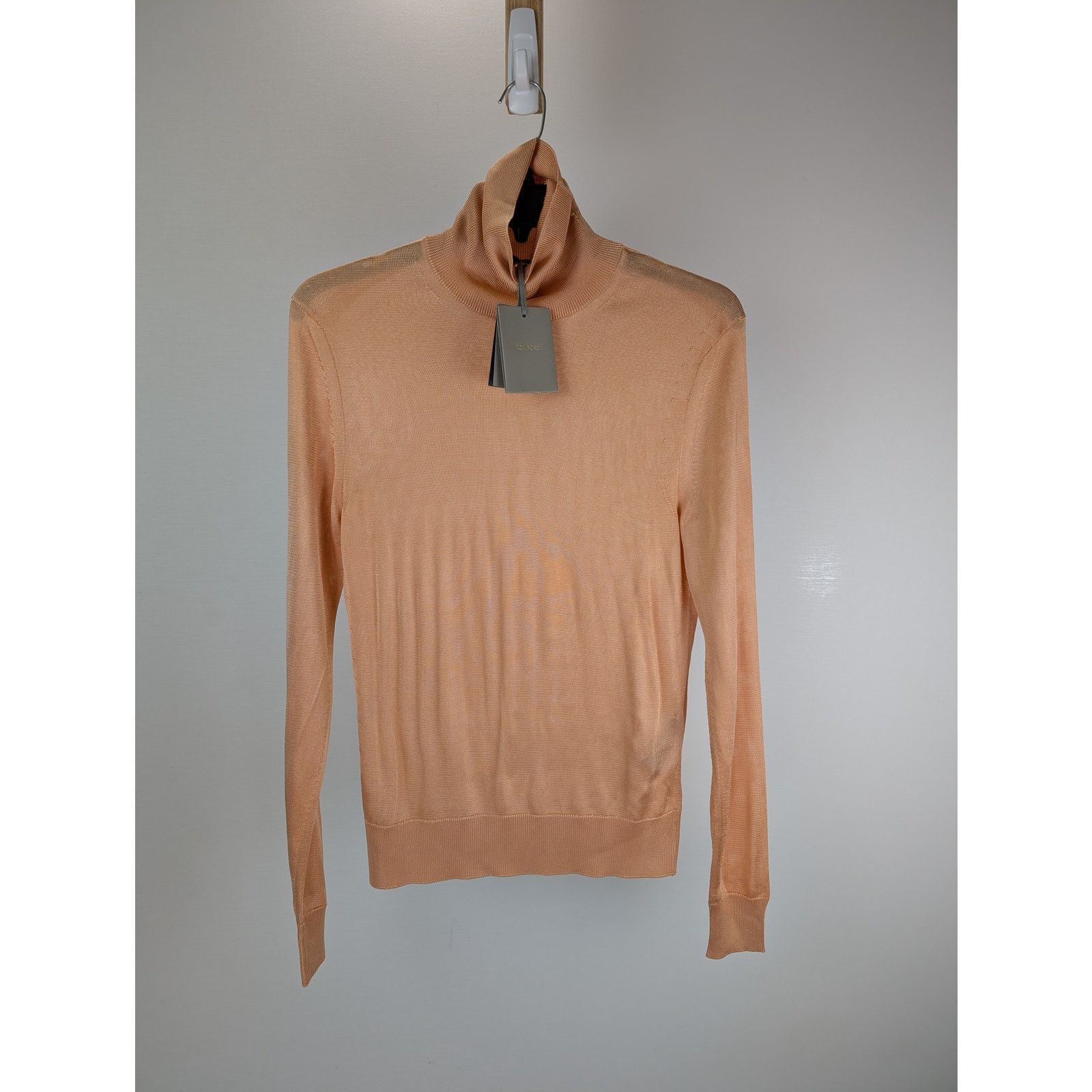 Tom Ford o1rshd1 Hi-Neck Knitwear Crewneck Sweatshirt in Beige Size US M / EU 48-50 / 2 - 1 Thumbnail