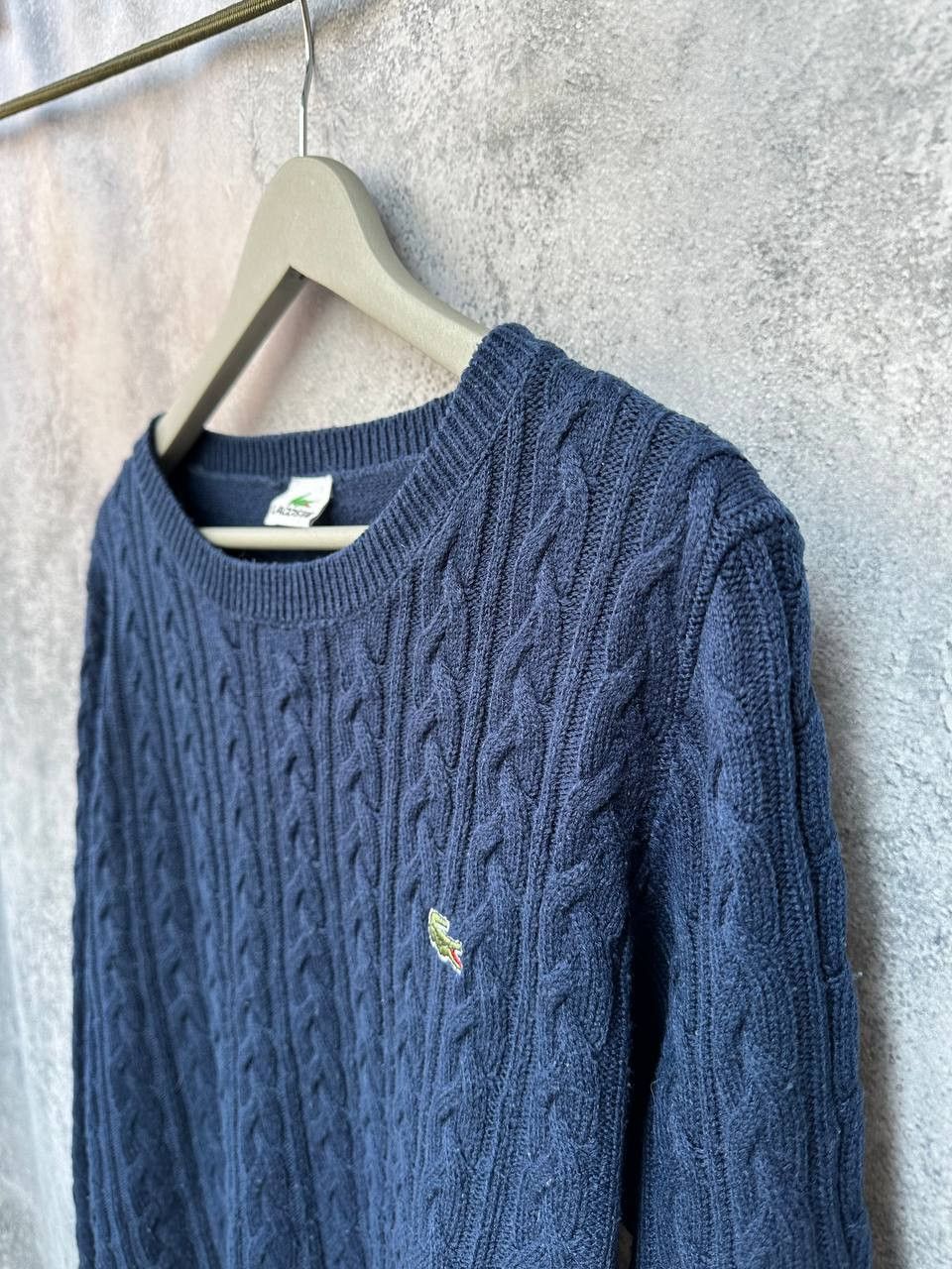 Lacoste Lacoste Cable Knit Acrylic Sweater Navy Old Money Vintage Size US L / EU 52-54 / 3 - 5 Thumbnail