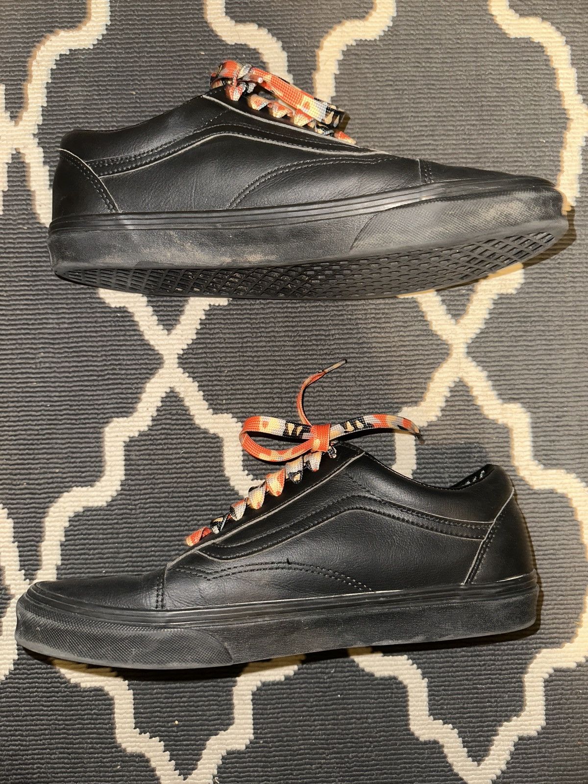 Vans Black leather vans size 11.5 Size US 11.5 / EU 44-45 - 3 Thumbnail