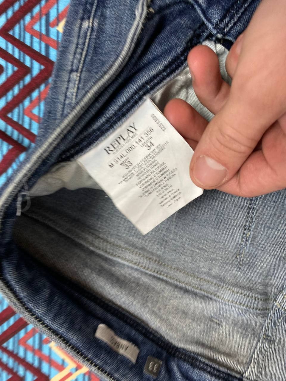Replay × Vintage Y2K Baggy Wide Jeans Pants Bootcut Size US 33 - 2 Thumbnail