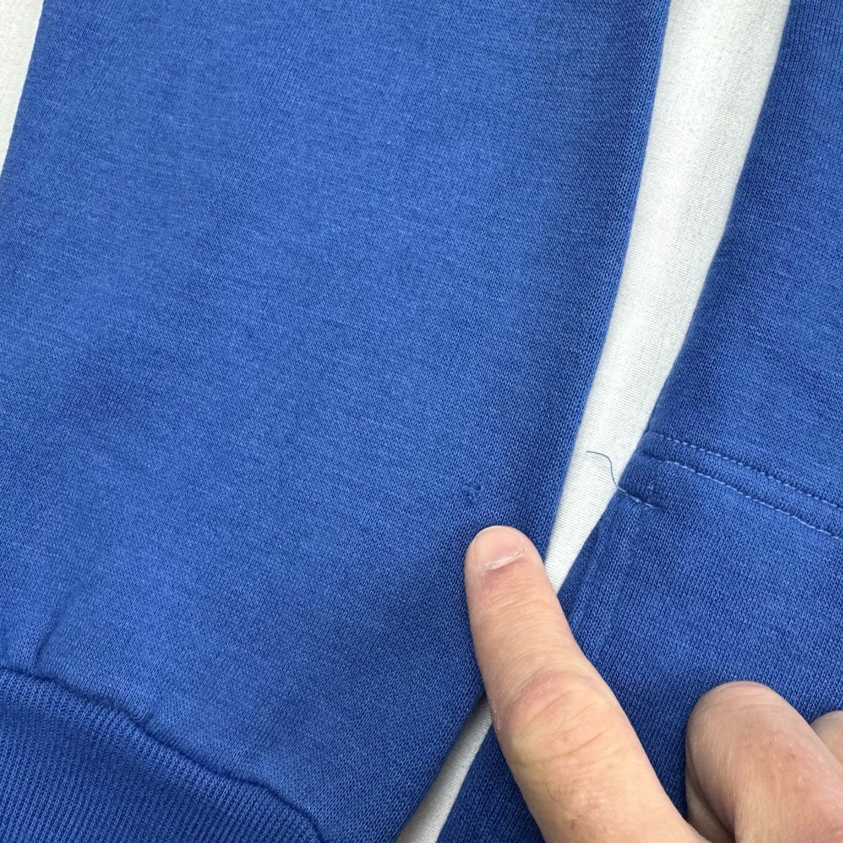 Dunlop VINTAGE Dunlop Sweatshirt Adult XL Blue Pockets Pullover Crewneck 80s Mens Size US XL / EU 56 / 4 - 5 Thumbnail