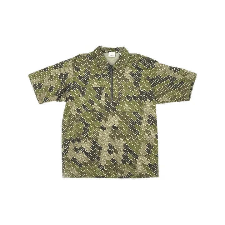 Burberry Burberry Burberry Printed Zip Polo Short Sleeve Shirt-2507 Size US M / EU 48-50 / 2 - 2 Thumbnail