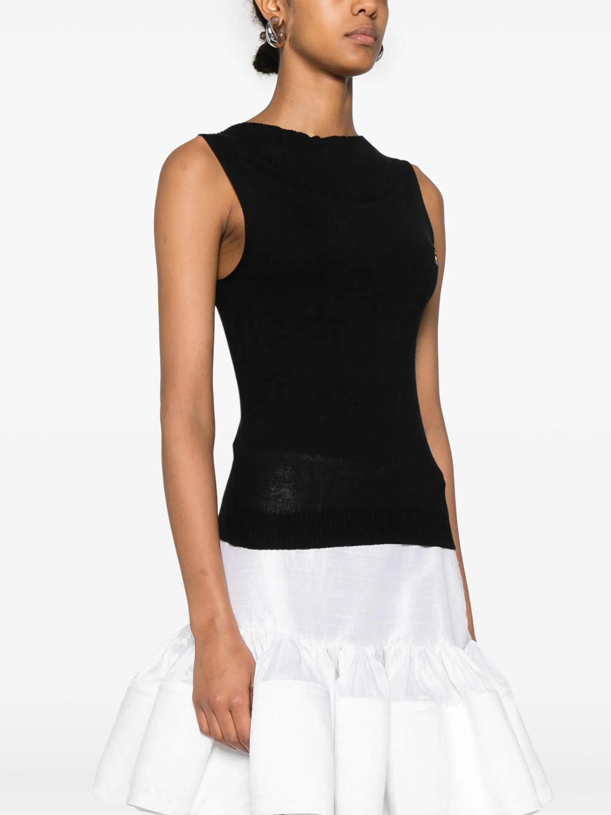 Vivienne Westwood o1f1d3z0226 Valentina Tank Top in Black Size S / US 4 / IT 40 - 3 Thumbnail