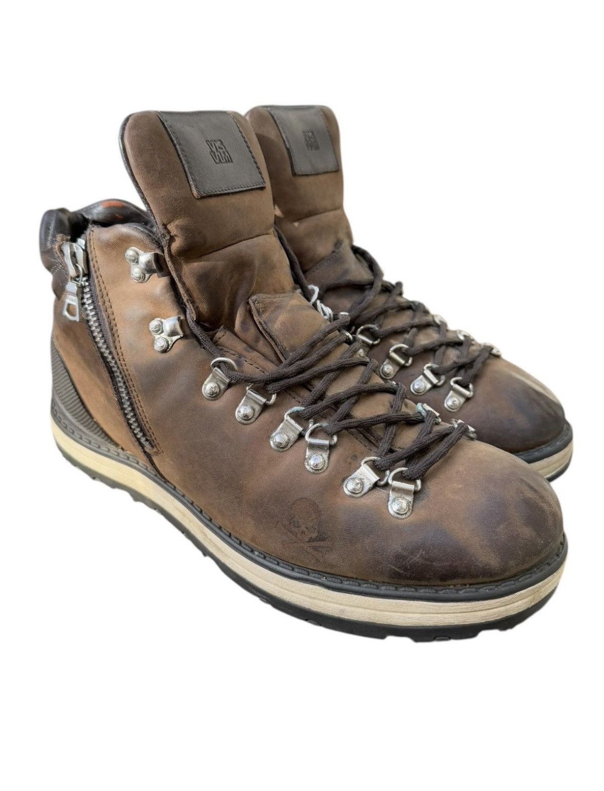 Visvim x Mastermind Japan Serra Leather Hiking Boots