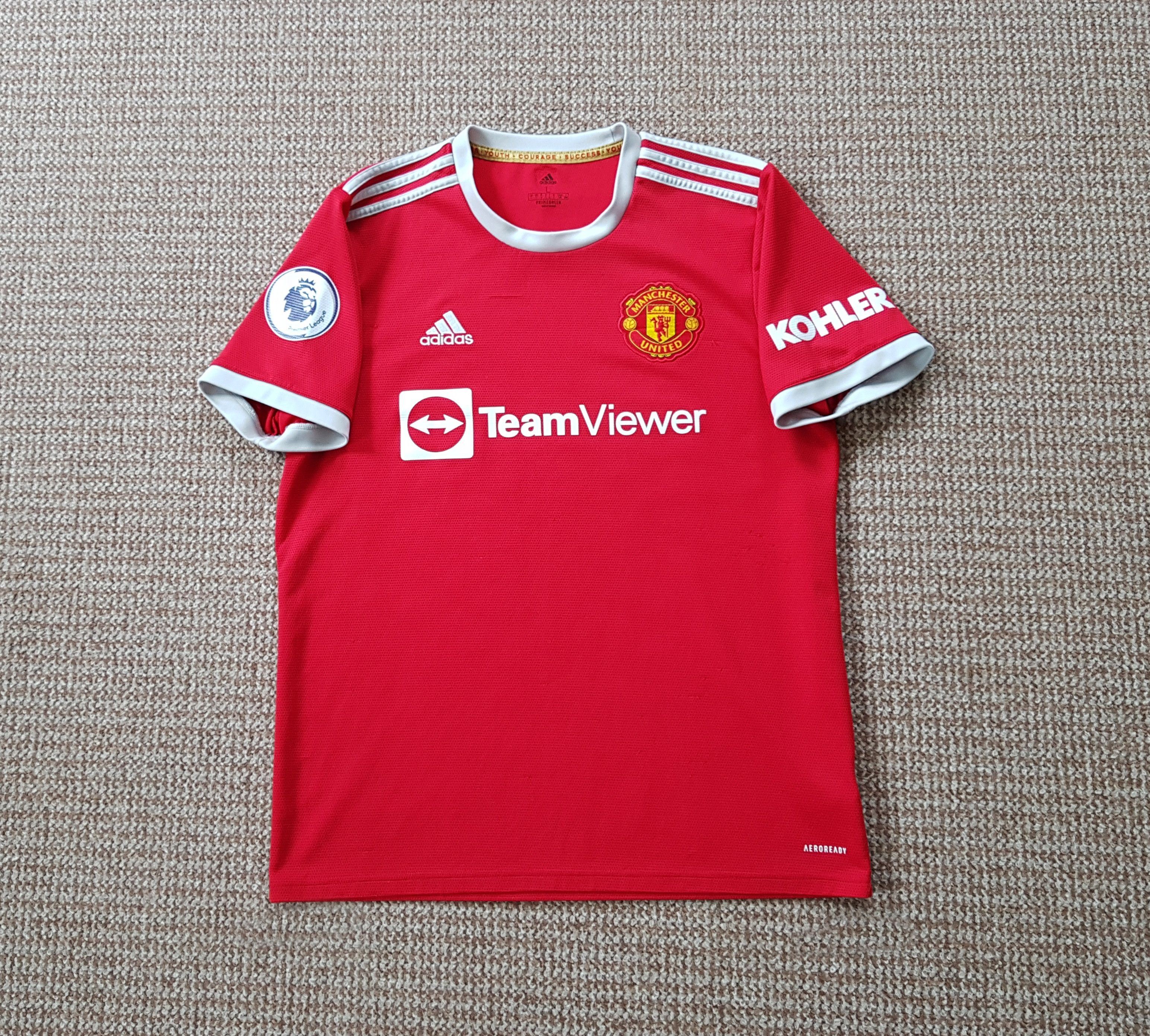 Adidas Adidas Manchester United 2021/22 Home Football Soccer Jersey Size US L / EU 52-54 / 3 - 1 Thumbnail
