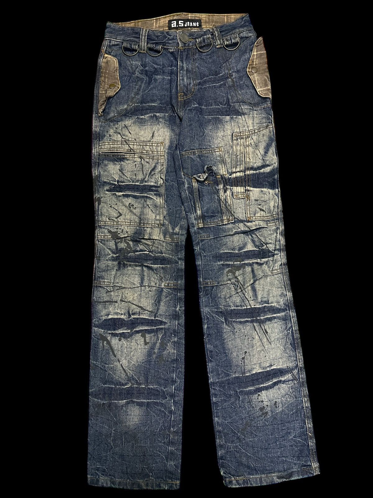 If Six Was Nine CRAZY STYLE💥 Punk Fashion Aston Crazy Wash 💥 Size US 30 / EU 46 - 1 Thumbnail
