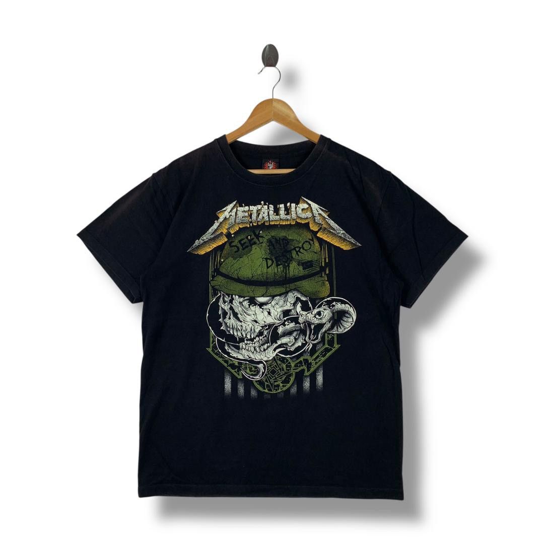 Metallica Vintage METALLICA seek and destroy asia tour bands tee Size US M / EU 48-50 / 2 - 1 Thumbnail