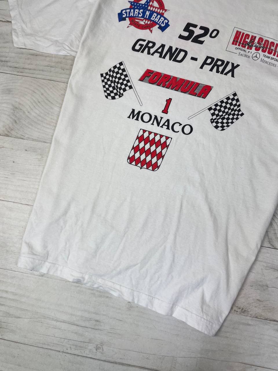 Formula 1 Vintage Monaco Grand Prix Mercedes Benz F1 T-Shirt 90s Size US L / EU 52-54 / 3 - 3 Thumbnail
