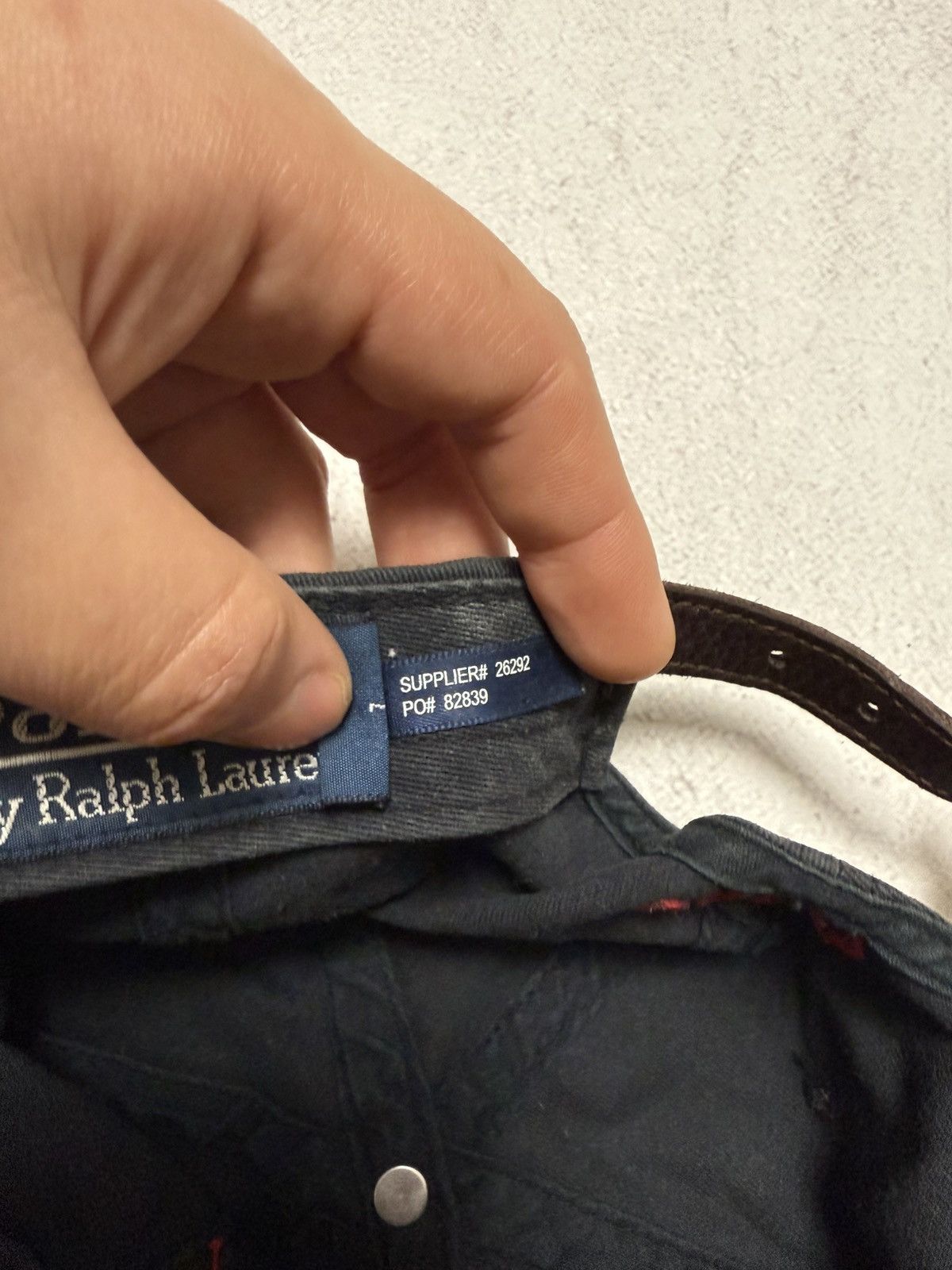Polo Ralph Lauren × Vintage SICK Polo Ralph Lauren Cap Hat Black Mens Red Horse Y2K 90s Size ONE SIZE - 11 Thumbnail