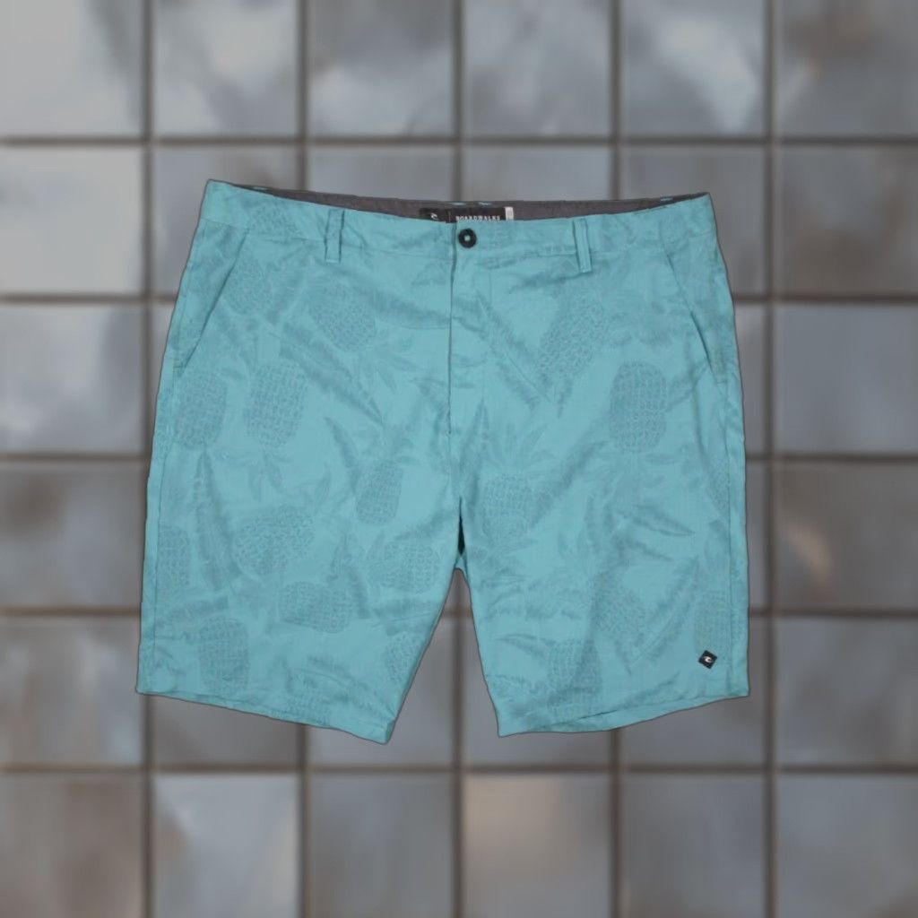 Rip Curl RIP CURL Mens 42 Blue Floral Boardwalk Hybrid Shorts Casual Chino Flat Front 10" Inseam Pockets Sand Beach Outdoor Summer Mens Size US 42 / EU 58 - 1 Thumbnail