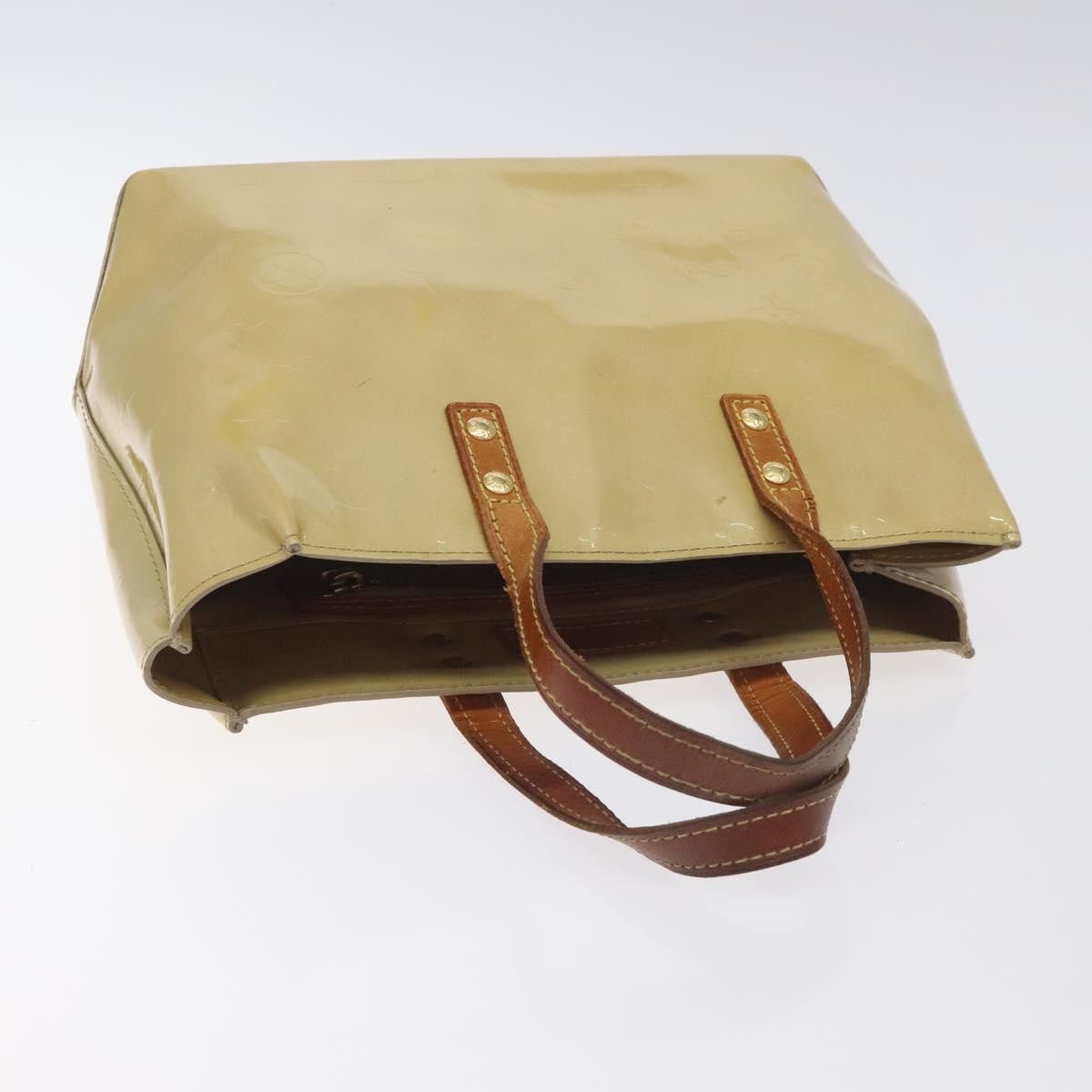 Louis Vuitton LOUIS VUITTON Monogram Vernis Reade PM Hand Bag Beige M91334 Size ONE SIZE - 6 Thumbnail