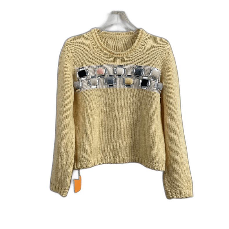 Fendi Fendi Sweater with Colorful Embellishments Size S / US 4 / IT 40 - 1 Thumbnail
