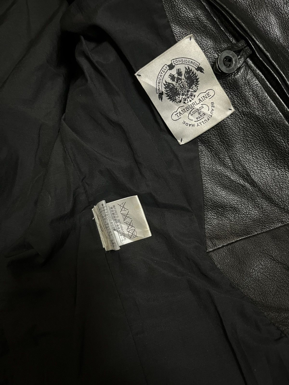 Genuine Leather 1990s TAMBURLAINE london paris naval jackets #I3 Size US M / EU 48-50 / 2 - 9 Thumbnail