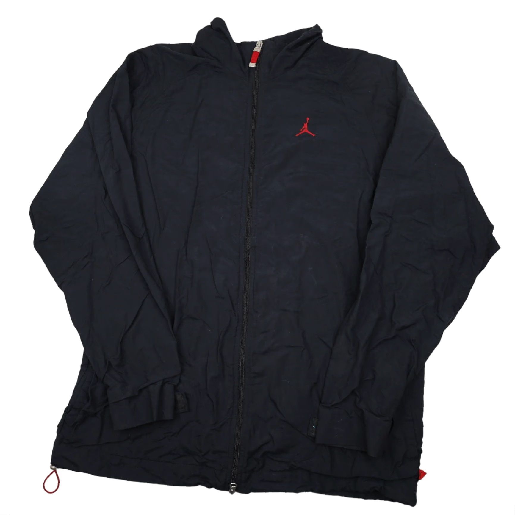 Jordan Brand VINTAGE Nike Air Jordan Mens XL Windbreaker Jacket Black Size US XL / EU 56 / 4 - 2 Thumbnail