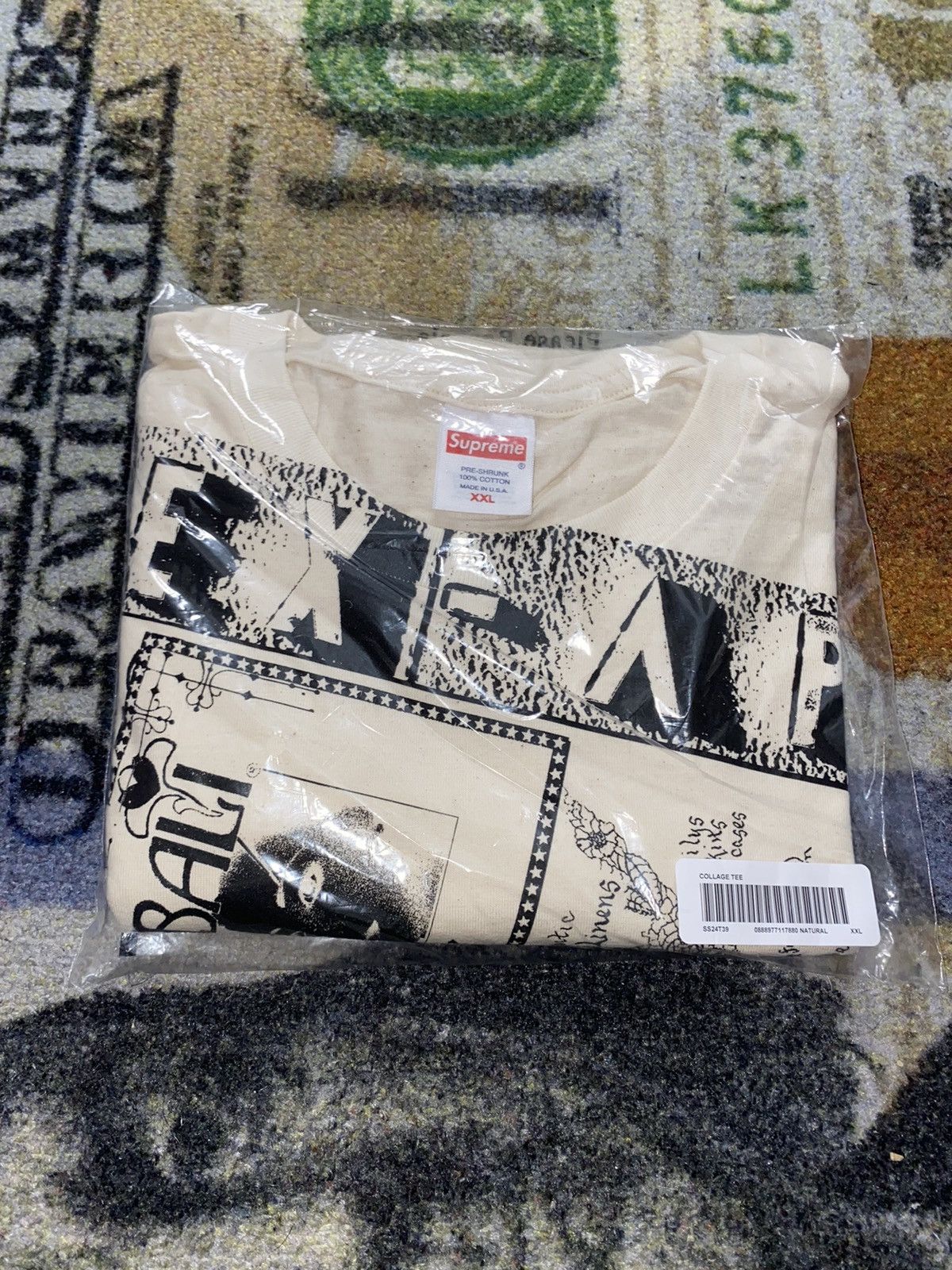 image of Supreme Collage Tee, Men's (Size 2XL)