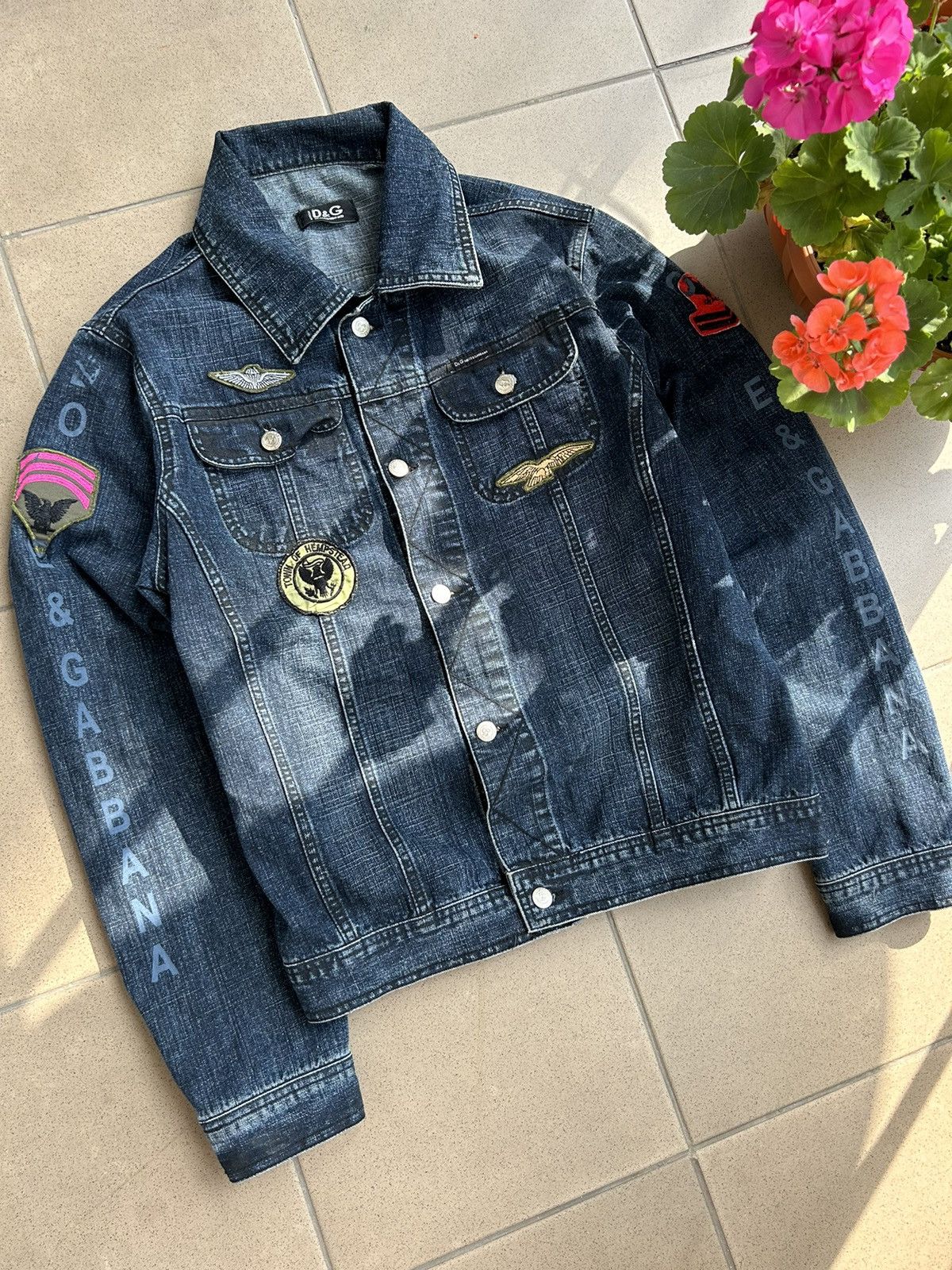 Dolce & Gabbana × Vintage Denim Jacket Dolce&Gabbana Vintage Size US L / EU 52-54 / 3 - 1 Thumbnail